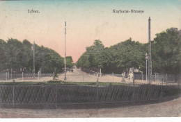 Delcampe - LIEPAJA - LIBAU - LIETUVA - LITUANIE - ANIMATED FELDPOST COLORED POSTCARD 1917 - KURHAUS-STRASSE.... - Litauen