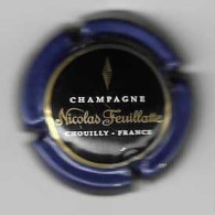 459 CH - CHAMPAGNE Nicolas Feuillatte - Fond Noir Pourtour BLEU MARINE - Feuillate