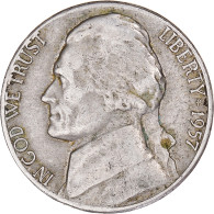 Monnaie, États-Unis, 5 Cents, 1957 - 1938-…: Jefferson