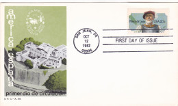 USA 1982  , FDC COVER   ESPAMER AMERICA ESPANA . - 1981-1990