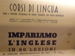 Corso Di Inglese Su Vinili 33 Giri Vintage Anni "60 - Edizioni Limitate