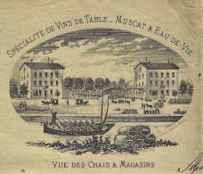 1882  V.COTATION Delcampe NAVIGATION FLUVIALE TRANSPORT VIN  NEGOCE COMMERCE  ENTETE Arnaud Narbonne Vins  Eaux De Vie - 1800 – 1899