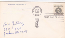 USA 1966, FDC COVER  ERNST REUTER. - 1951-1960