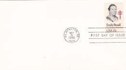 USA 1980, FDC COVER  EMILY BISSELL. - 1971-1980