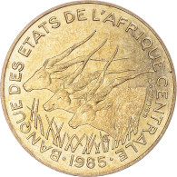 Monnaie, États De L'Afrique Centrale, 10 Francs, 1985 - República Centroafricana