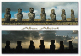 1 AK Rapa Nui / Osterinsel * Ahu Akivi Mit Seinen 7 Moais - Ein Besonderer Heiliger Ort Auf Der Osterinsel * - Rapa Nui