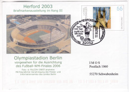 B162 Championnat Du Monde De Football Germany 2006 Herford Olympia Stadion Berlin 1001 Days Until The Start Of The World - 2006 – Allemagne