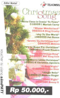 Indonesia:Used Phonecard, SimPati, 50 000 Rp, Christmas Song, 2006 - Indonesië