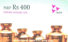 India:Used Phonecard, Hutch, 400 Rs, Copper Items, 2006 - Indien