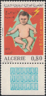 ALGERIE - N°581a - VARIETE - AVEC MILLESIME 1973 - RARE - BAS DE FEUILLE. - Algérie (1962-...)