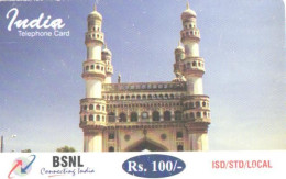 India:Used Phonecard, BSNL, 100 Rs., Building, 2007 - Inde