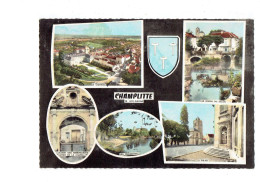 Cpm - [70] Haute Saône > Champlitte - Château Blason Bords Du Salon Couvent Des Annonciades Les Crignottes église - Champlitte