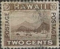 HAWAII 1894 Honolulu - 2c. - Brown FU - Hawaii