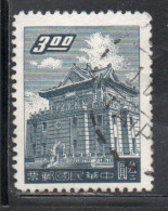 CHINA REPUBLIC REPUBBLICA DI CINA TAIWAN FORMOSA 1959 1960 CHU KWANG TOWER QUEMOY 3$ USED USATO OBLITERE' - Oblitérés