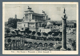 °°° Cartolina - Roma N. 75 Foro Traiano E Mononumento A Vittorio Emanuele Ii Viaggiata °°° - Altare Della Patria