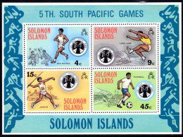 Solomon Islands 1975 Fifth South Pacific Games Souvenir Sheet Unmounted Mint. - Iles Salomon (...-1978)