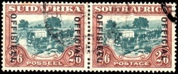 South Africa 1934 2/6 Official Opt 21mm Fine Used. - Neufs