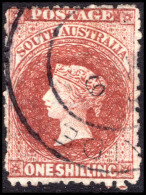 South Australia 1870-73 1s Chestnut Fine Used. - Used Stamps