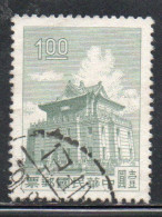 CHINA REPUBLIC REPUBBLICA DI CINA TAIWAN FORMOSA 1960 1961 CHU KWANG TOWER QUEMOY 1$ USED USATO OBLITERE' - Usados