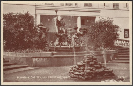 Fountain, Cheltenham Promenade, Gloucestershire, C.1940 - Valentine's Postcard - Cheltenham