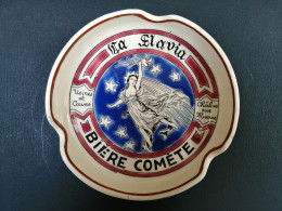 Cendrier La Slavia Bière Comète Usines Et Caves Châlons Sur Marne  Longwy - Ashtrays