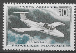 FRANCE 1957 - YT PA 35 -  Neuf * TB  - Morane Saunier, Avion, Plane - 1927-1959 Neufs