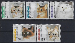 Benin 1995  Cats (o) Mi.668-672 - Bénin – Dahomey (1960-...)