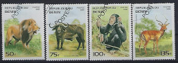 Benin 1995  Wild Animals (o) Mi.691-694 - Bénin – Dahomey (1960-...)