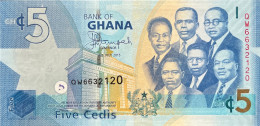 Ghana 5 Cedis, P-38f (2015) - UNC - Ghana