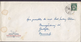 Norway VATNAHALSEN Høyfjellshotell VATNAHALSEN Cover Brief Lettre Banegårdsvej GENTOFTE Denmark (2 Scans) - Briefe U. Dokumente