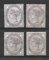 Grande-Bretagne (GB) Victoria 1881 - Lot De 4 Penny Mauve Neufs MH - YT#73 - Nuevos