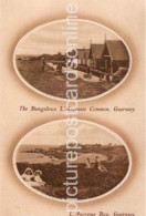 GUERNSEY BUNGALOWS L'ANCRESSE COMMON & L'ANCRESSE BAY OLD B/W POSTCARD CHANNEL ISLANDS - Guernsey