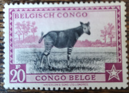 Belgisch Kongo 1942 Okapi SG 269 Ohne Gummi Und Anhaftung Auf Rückseite - Ongebruikt