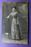 Carte Postale Fotokaart Studio Foto Atelier Photo VAN DER HEYDEN  Antwerpen   Link Céline Dael  1904-0914 Haute-Couture - Anciennes (Av. 1900)