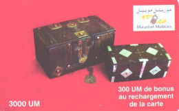 Mauritania:Used Phonecard, Mauritel Mobiles, 3000 UM, Boxes - Mauritanië