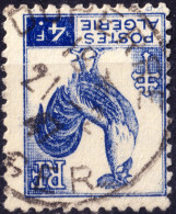 ALGÉRIE - 1947 - TàD  "DUPERRÉ / ALGER" Sur Yv.222 4fr Bleu Coq D'Alger - TB - Usati