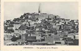 GHARDAIA - Vue Générale Et La Mosquée   - (Carte éditée Spécialement Pour Les Hôtels "Transatlantique") - Ghardaia