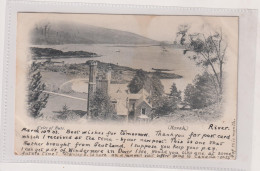 UK Scotland Kyles Of Bute  1903 - Undivided Rear  Dover Postmark Plus Rare RIVER Thimble Postmark - Bute