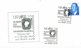 50673. Carta MADRID 2003. 150 Aniversario Primer Sello PORTUGAL - Lettres & Documents