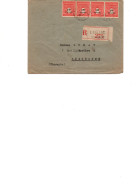 LETTRE RECOMMANDEE AFFRANCHIE N° 708 BADE DE 4 -OBLITEREE CAD CADILLAC -GIRONDE   1945 - Cachets Manuels