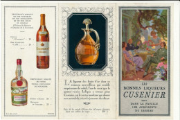 Publicité Draeger, Dépliant - Les Liqueurs CUSENIER - Alcools