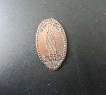 Jeton Token - Elongated Cent - USA - New York The Empire State Building - Elongated Coins