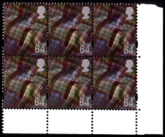 Scotland 1999-2002 64p Gravure Pictorial Block Of 6 Unmounted Mint.  - Scotland