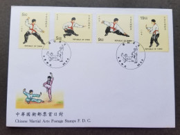 Taiwan Chinese Martial Arts 1997 Kung Fu Sport (stamp FDC) *see Scan - Brieven En Documenten