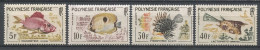 POLYNESIE 1962 N° 18/21 * Neufs MH Légères Traces Charnière TTB C 42,50 € Faune Poissons Fishes Holocentrus Spiniferi - Neufs