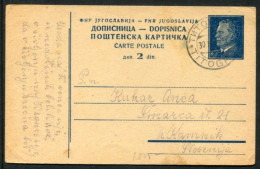 YUGOSLAVIA 1949 Tito 2 (d) Postal Stationery Card, Used.  Michel P129b - Postal Stationery