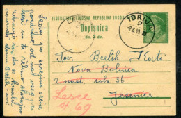 YUGOSLAVIA 1948 Tito 2 (d) Postal Stationery Card  With Text In Slovene, Used.  Michel P126 - Postal Stationery