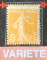 R1118(2)/71 - 1921/1922 - TYPE SEMEUSE CAMEE - N°158 (IIB) NEUF** - VARIETE >>> Piquage à Cheval - Unused Stamps