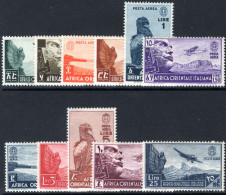 Italian East Africa 1938 Air Set Fine Unmounted Mint (1l & 5l Lighly Hinged). - Afrique Orientale Italienne