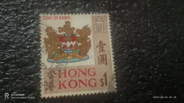 HONG KONG-1968         1$   .   USED - Gebruikt